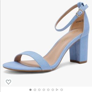 light blue heels